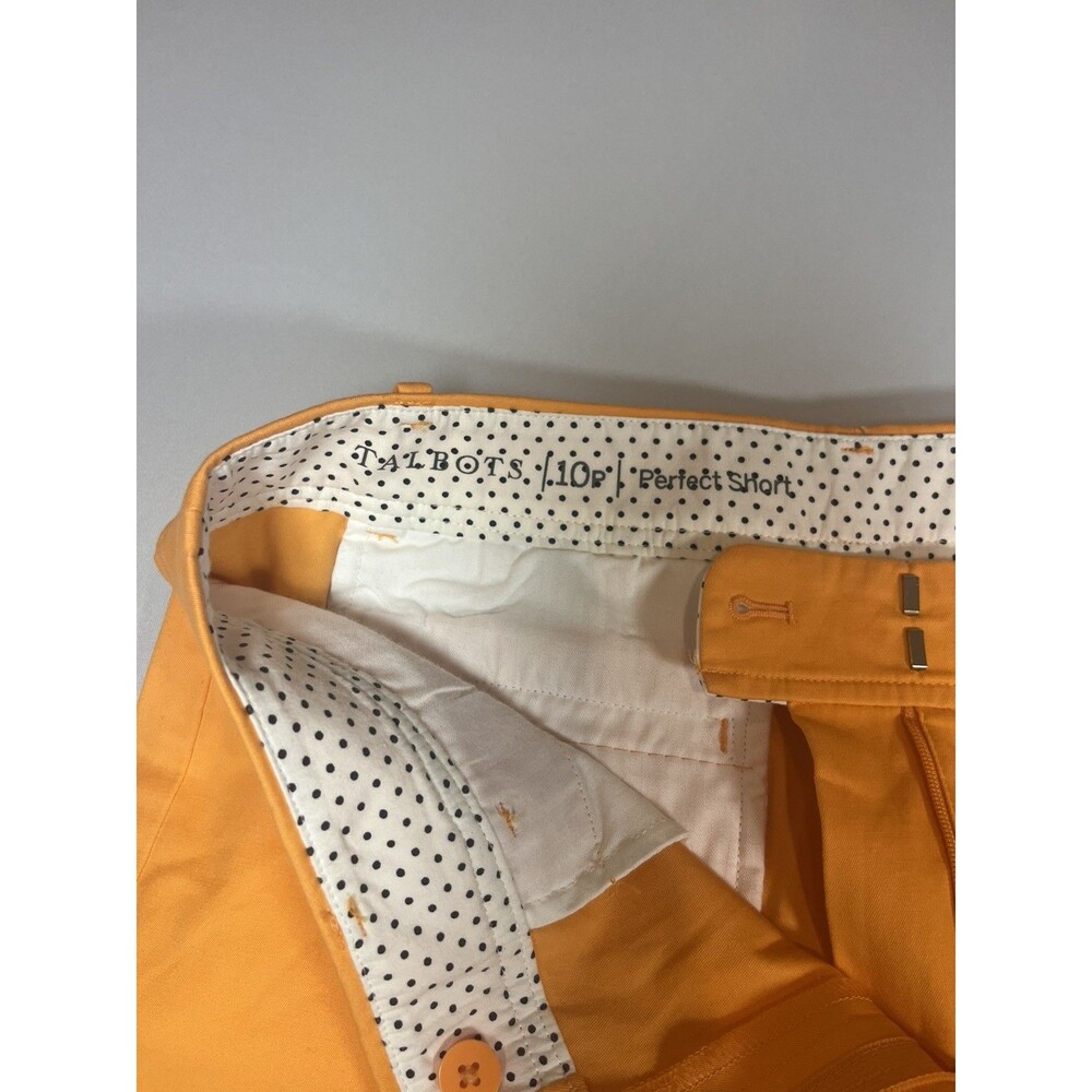 Talbots perfect shorts size 10 P orange - Picture 5 of 11